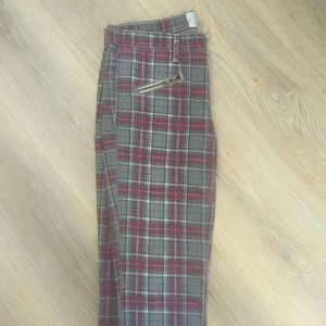 plaid jeans - current Elliot
